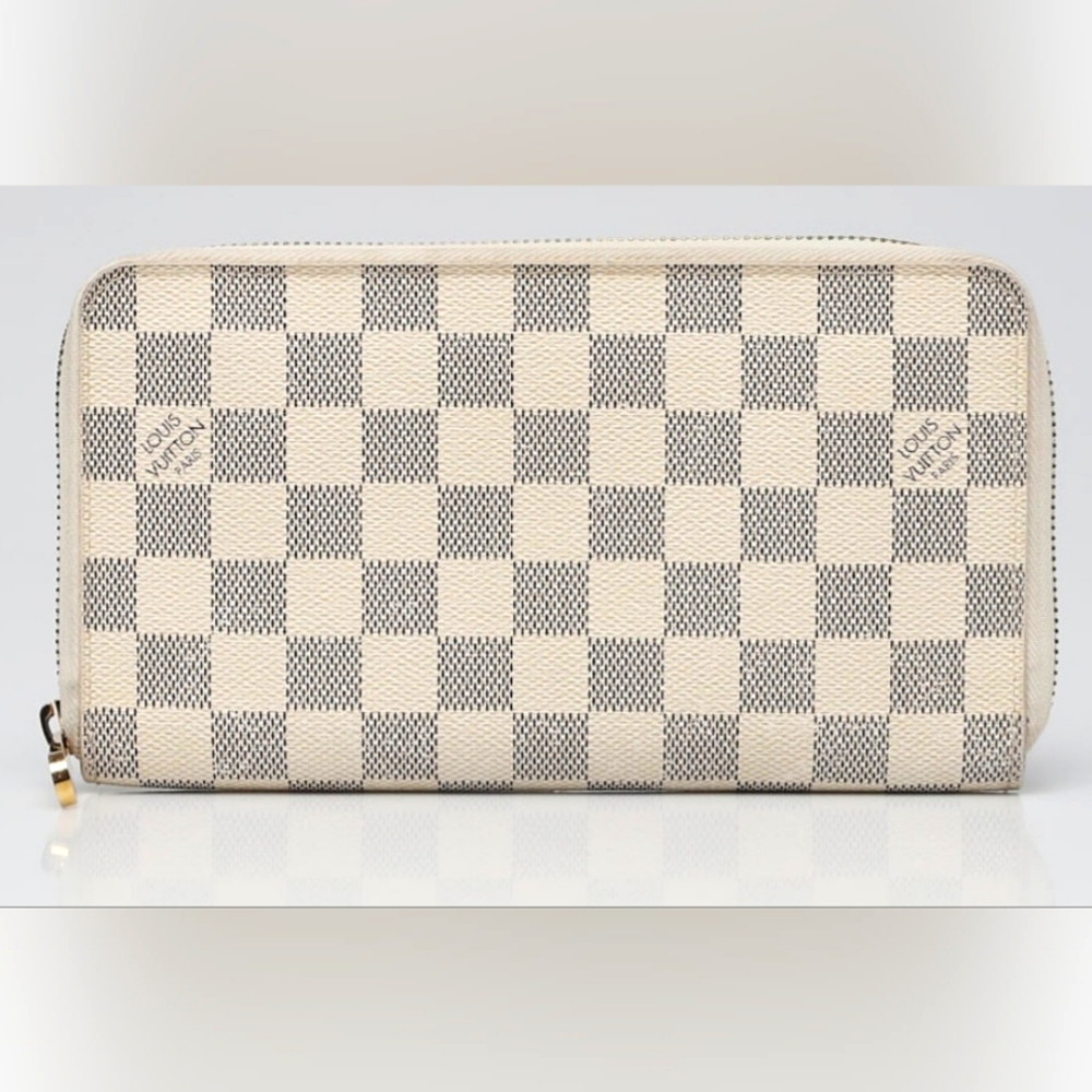 Louis Vuitton Damier Azur Canvas Zippy Organizer Wallet
